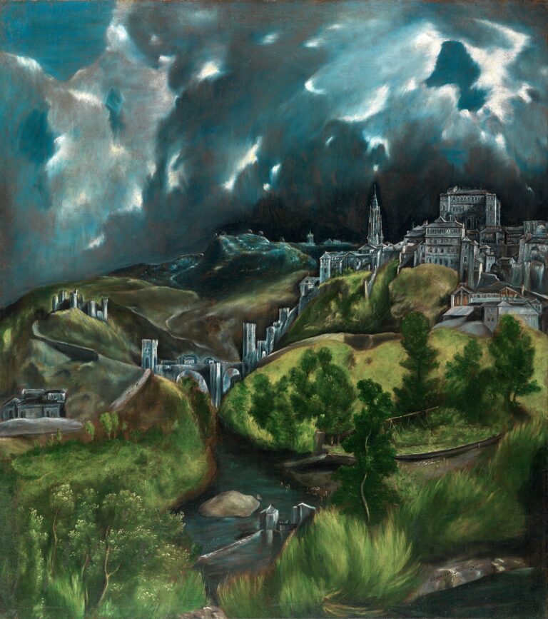 Vista de Toledo, de El Greco: la ciudad bajo un cielo de tormenta.